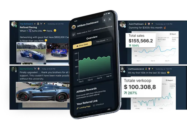 Mobile earnings dashboard